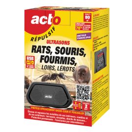 Répulsif ultrasons Acto rats souris fourmis – RUS10 photo du produit Principale M