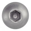 Vis à métaux tête bombée hexagonale creuse inox A2 ISO 7380 12X60 boîte de 50 - ACTON - 6220212X60 pas cher Secondaire 2 S