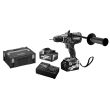 Perceuse-visseuse à percussion 36V-18V Multi Volt + 2 batteries 2,5/5Ah + chargeur + coffret HITCASE - HIKOKI - DV36DAWRZ pas cher