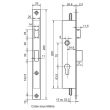 Serrure 3 points coffre 34/30 - METALUX - F134300000 pas cher Secondaire 5 S