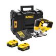 Scie sauteuse 18V BRUSHLESS XR + 2 batteries 5 Ah + chargeur + coffret Tstak DEWALT DCS334P2-QW photo du produit