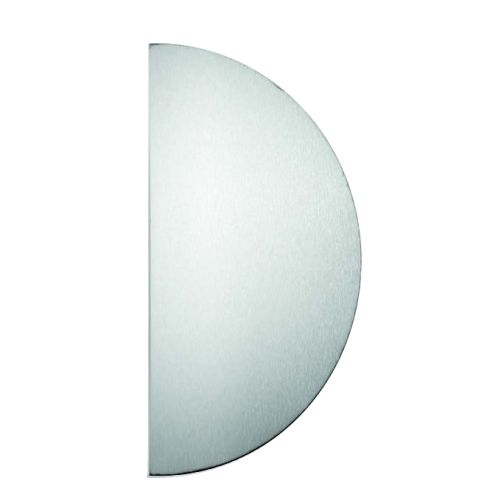 Plaque demi lune à coller aluminium 300x150mm - DUVAL - 19-0620-9900 pas cher