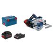 Scie circulaire 18V GKS 18V-68 GC + 2 batteries 8 Ah + chargeur + coffret L-BOXX BOSCH 06016B5101 photo du produit