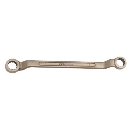 Clé polygonale BRONZEPLUS contre-coudée antidéflagrant 1/4'' x 5/16'' KS TOOLS 963.7438 photo du produit