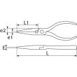 Pinces à bec demi-rond droit isolées 160mm 1000V polies vernies - SAM OUTILLAGE - 237-16TI pas cher Secondaire 1 S