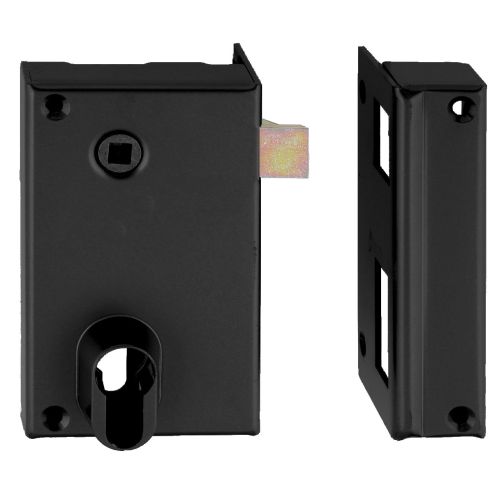 Coffre monopoint en applique pour cylindre europ&eacute;en vertical fouillot de 7 p&ecirc;ne + 5mm droite bichrome - HERACLES - MX-8817-41 pas cher