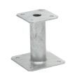 Pied de poteau fixe base 130x130mm hauteur 100x4mm - SIMPSON - PPA100 pas cher