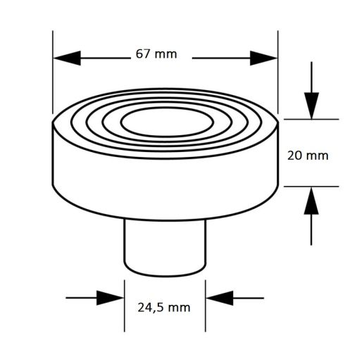 Adaptateur pour cric hydropneumatique diamètre 67 mm KS TOOLS 160.0747 photo du produit Secondaire 1 L
