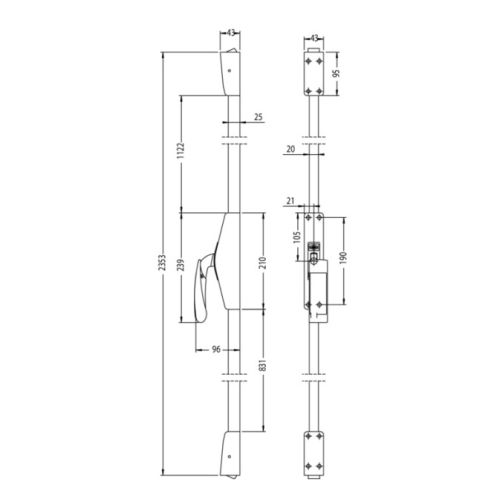 Europad design 179 2 points sans fouillot argent JPM 8989D2-01-0A photo du produit Secondaire 1 L