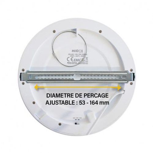 Plafonnier LED ALDEBARAN blanc D220 mm 18 W CCT MIIDEX LIGHTING 77565 photo du produit Secondaire 2 L