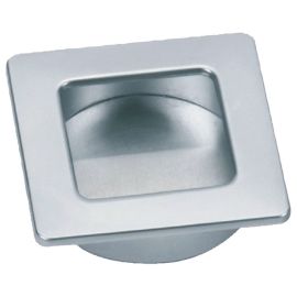 Poignée cuvette Cadap à encastrer carrée 40 x 40 mm zamak chromé mat - 00369/37S pas cher Principale M