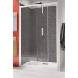 Porte de douche coulissante SUPRA II C 140 cm blanc KINEDO PA5606BTN photo du produit