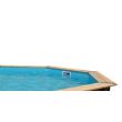 Liner 60/100 PVC bleu pour piscine en bois octogonale allongée 355x505xH120cm - UBBINK - 7504288 pas cher Secondaire 1 S