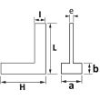 Equerres à chapeau 90° précision classe 1 - SAM OUTILLAGE - E10-100 pas cher Secondaire 1 S