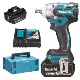 Boulonneuse à chocs LXT 18V Makita DTW285RTJ + 2 batteries 5 Ah + chargeur rapide + coffret MAKPAC photo du produit Principale M