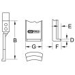 Paire de griffes fines 85-120 mm KS TOOLS 615.5302 photo du produit Secondaire 1 S