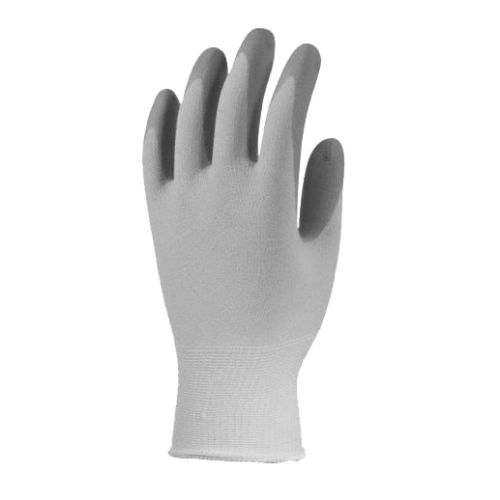 Gants nylon enduit mousse de nitrile respirant bleu clair/bleu ciel T8 - EUROTECHNIQUE - 6338 pas cher