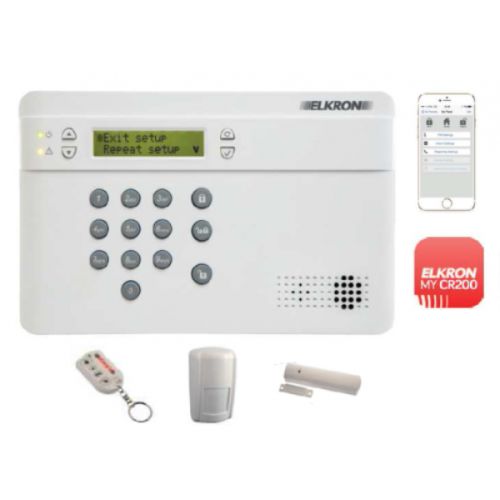 Kit alarme sans fil complet ELKRON KCR200GSM photo du produit Principale L