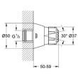 Douchette latérale RELEXA 50 2 jets GROHE 28286000 photo du produit Secondaire 1 S