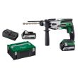 Perforateur SDS Plus sans-fil Hikoki DH18DSLWPZ 18 V + 2 batteries 5 Ah + chargeur + coffret Hitcase photo du produit