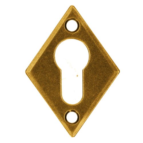 Rosace simple de style LV 102 laiton vieilli cylindre europ&eacute;en BOUVET 52240 photo du produit Principale L