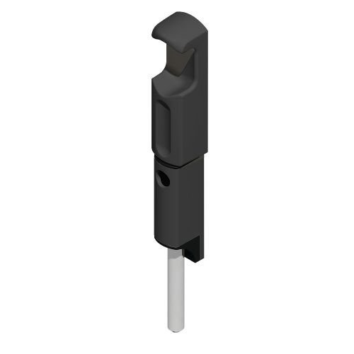 Verrou en applique DANAOS t&ecirc;te &eacute;troite 177mm noir RAL9005 &ndash; LA CROISEE DS - DS6378-013 pas cher