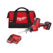 Scie sabre compacte HACKAZLL 18 V M18 C18 HZ-402B + 2 batteries 4 Ah + chargeur MILWAUKEE 4933441340 photo du produit