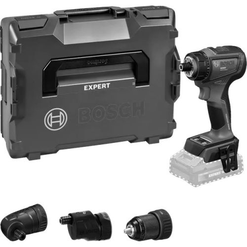 Perceuse-visseuse EXSR18V-90FC (sans batterie ni chargeur) avec 3 accessoires flexiclick + L-BOXX - BOSCH EXPERT - 06019R2003 pas cher
