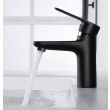 Mitigeur de lavabo Hudor CEPHISE noir brillant - 3 701 394 911 268 photo du produit Secondaire 3 S