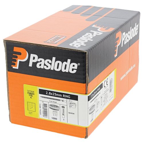 Pack 1000 clous crantés inox A2 2,8 x 25 mm pour cloueur IM45GN SPIT 142201 photo du produit Secondaire 2 L