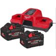 Pack batterie M18 FORGENRG-802DBSC 2 x 8 Ah + super chargeur double MILWAUKEE 4933498616 photo du produit