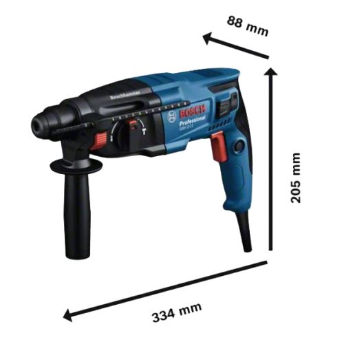 Perforateur-burineur SDS Plus 720 W GBH 2-21 (mandrin automatique) en coffret standard BOSCH 06112A6001 photo du produit Secondaire 1 L