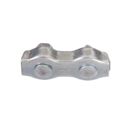 Serre c&acirc;ble plat &agrave; 2 boulons 5mm en acier zingu&eacute; - CHAPUIS - 310/5Z pas cher