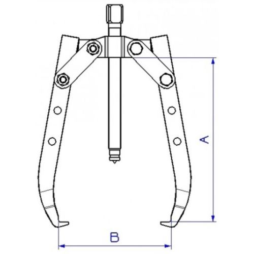 Extracteur 2 bras auto-serrants courts 110 mm SAM OUTILLAGE EX-621 photo du produit Secondaire 1 L