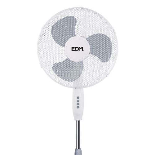 Ventilateur sur pied 45W blanc D.40cm hauteur r&eacute;glable 105 - 125 cm EDM 33500 photo du produit Secondaire 1 L