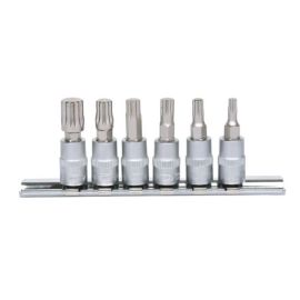 Rail de 6 douilles tournevis ULTIMATE Ks Tools XZN 1/4 '' de M4 à M10 - 911.1547 photo du produit Principale M