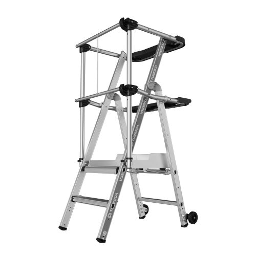 Plateforme RAPTOR 3 marches garde-corps lisses - TUBESCA-COMABI - 02274153 pas cher