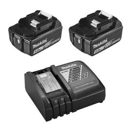 Pack énergie Makita Li-ion (2 batteries BL1850B 5 Ah + chargeur DC18RC) 12 V - 197570-9 pas cher Principale M