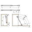 Piston amortisseur pour abattant avec fixation - EMUCA - 1008225 pas cher Secondaire 1 S