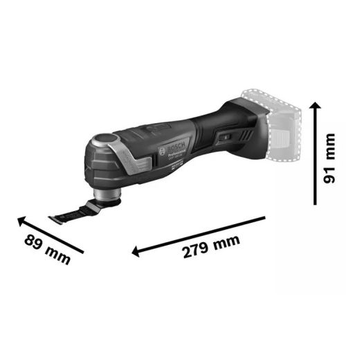 Outil oscillant 18V GOP 18V-34 (sans batterie ni chargeur) en boite carton - BOSCH - 06018G2001 pas cher Secondaire 2 L