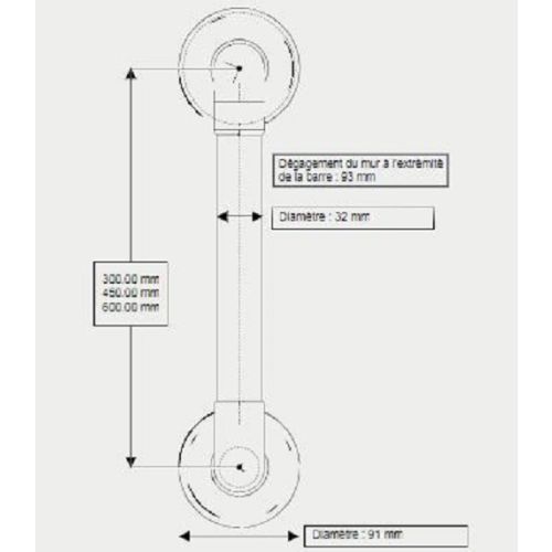 Barre haute résistance lisse AKW 11910WH photo du produit Secondaire 1 L