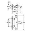 Mitigeur bain-douche GROHTHERM 800 1/2 mural thermostatique GROHE 34569000 photo du produit Secondaire 1 S