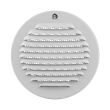 Grille ronde 435R 100mm aluminium blanc RAL9010 - RENSON - 10134 pas cher