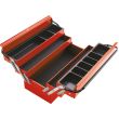 Boîte à outils métallique 5 cases vide - SAM OUTILLAGE - SAM-590-PBV pas cher
