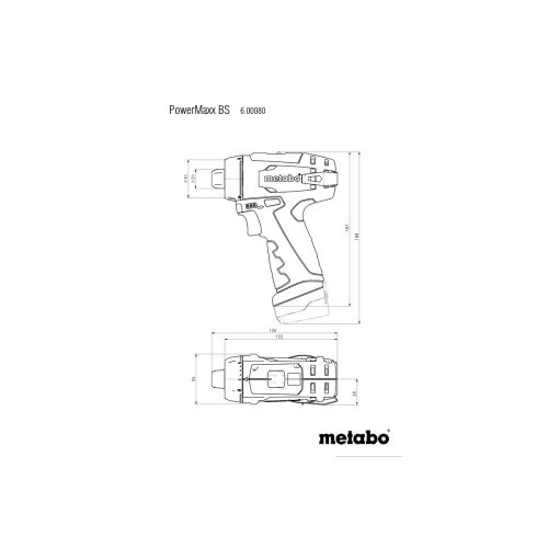 Perceuse-visseuse 12V Powermaxx BS Basic + 2 batteries 2Ah + chargeur + coffret - METABO - 600984500 pas cher Secondaire 4 L