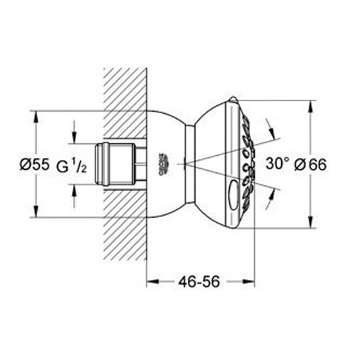 Douchette lat&eacute;rale 2 jets RELEXA ULTRA GROHE 27067000 pas cher Secondaire 2 L