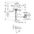 Mitigeur lavabo monocommande BAUEDGE taille S chromé GROHE 23559001 photo du produit Secondaire 1 S