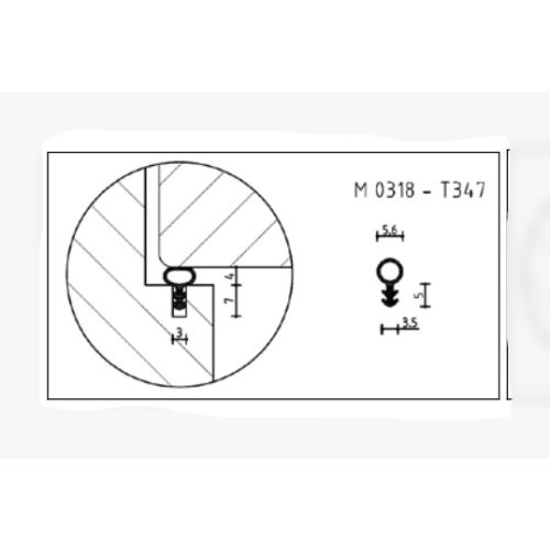 Rouleau de joint sur ouvrant longueur 250m noir – KISO - SP 310 F N pas cher Secondaire 14 L