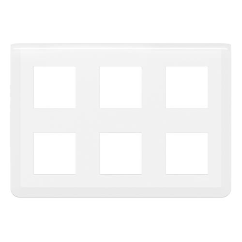 Plaque de finition MOSAIC pour 2x3x2modules blanc &ndash; LEGRAND - 078832 pas cher Secondaire 1 L