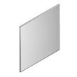 Miroir décoratif encadrement plastique alu brossé - PRADEL - 276405 pas cher